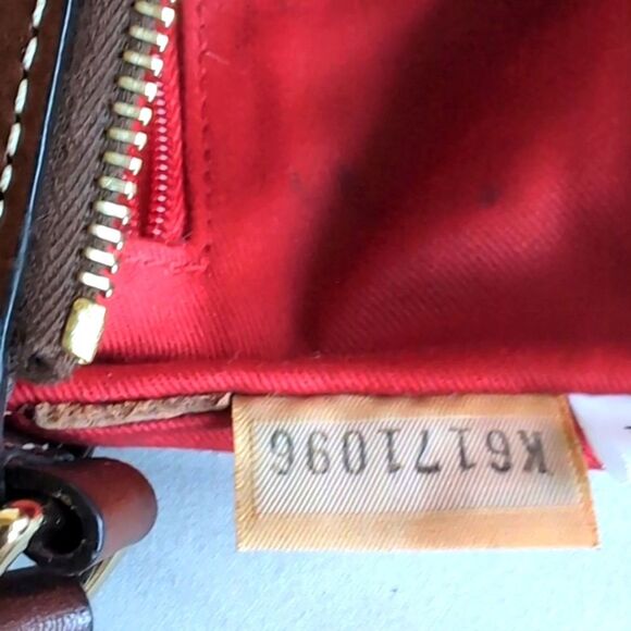 Dooney & Bourke Brown And Gold Signature Patterned Compact Crossbody Bag 🤎 - Picture 8 of 16